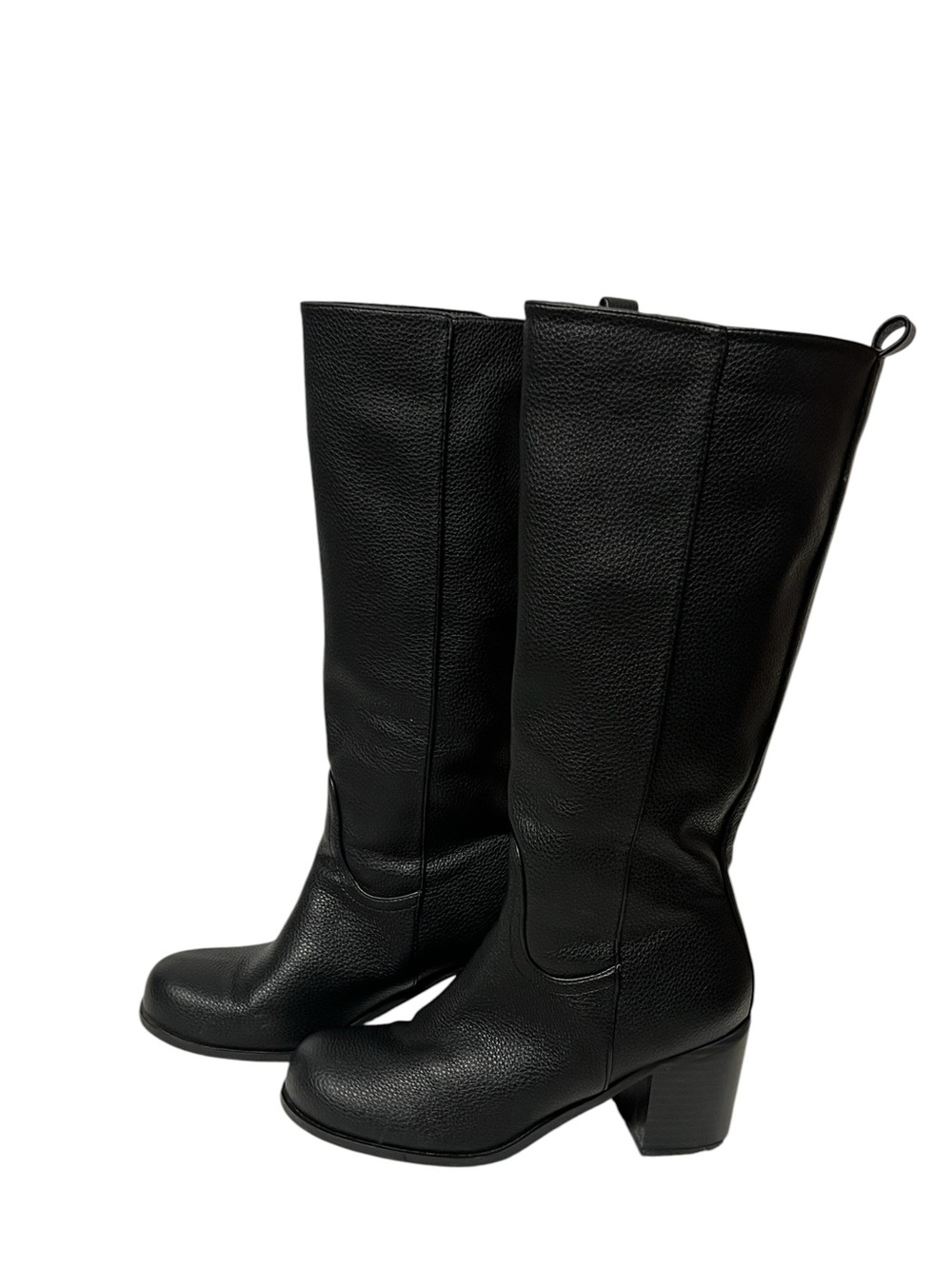 Current Mood Black Knee-High Block Heel Boots